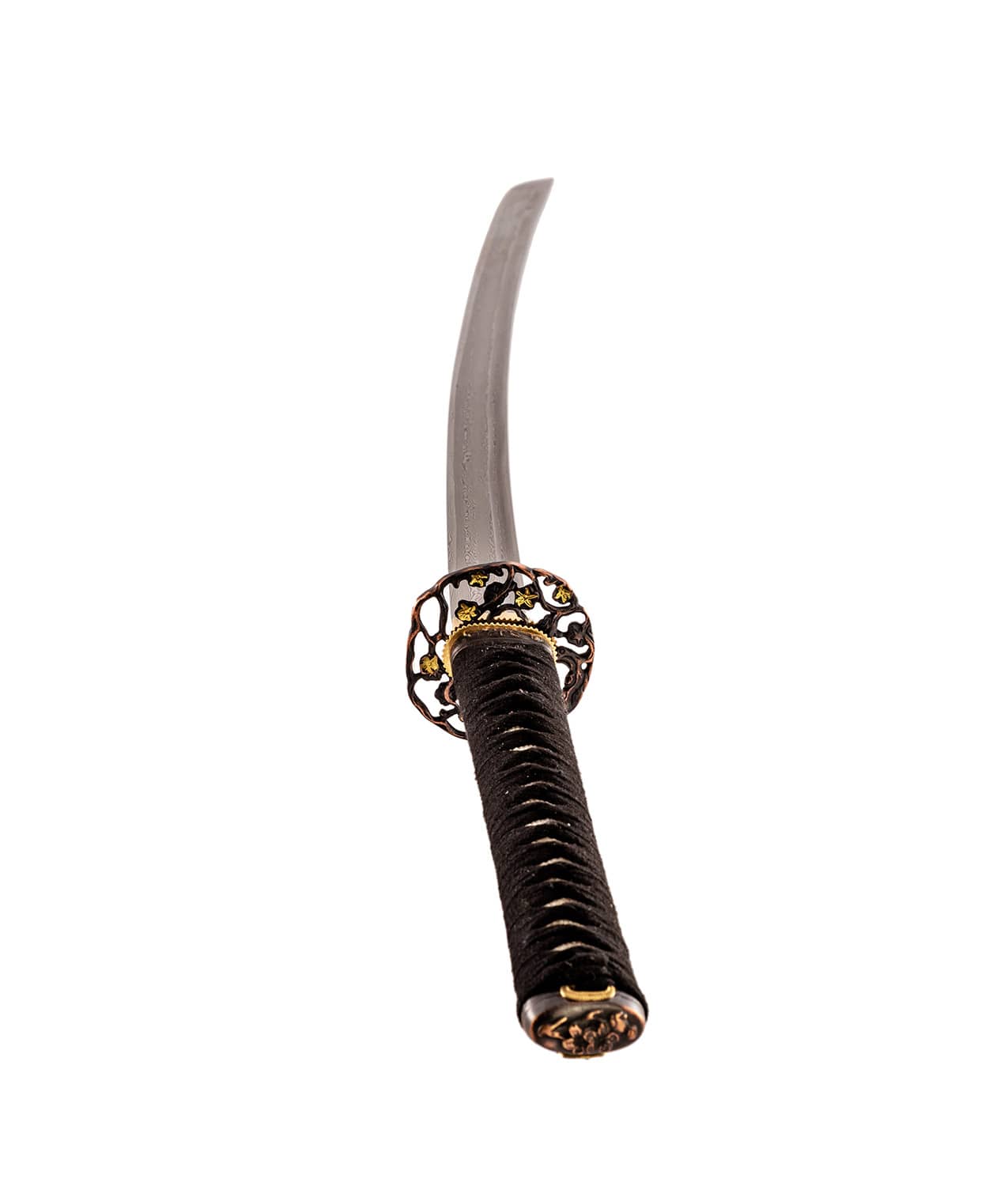 021_Schwert_frontal Das John Lee Golden Flower Katana von oben gesehen.