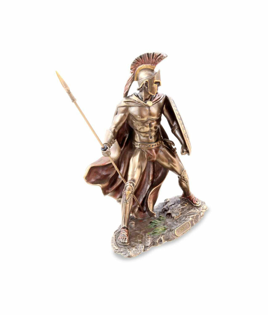 Leonidas mit Schild und Speer rechteSeite