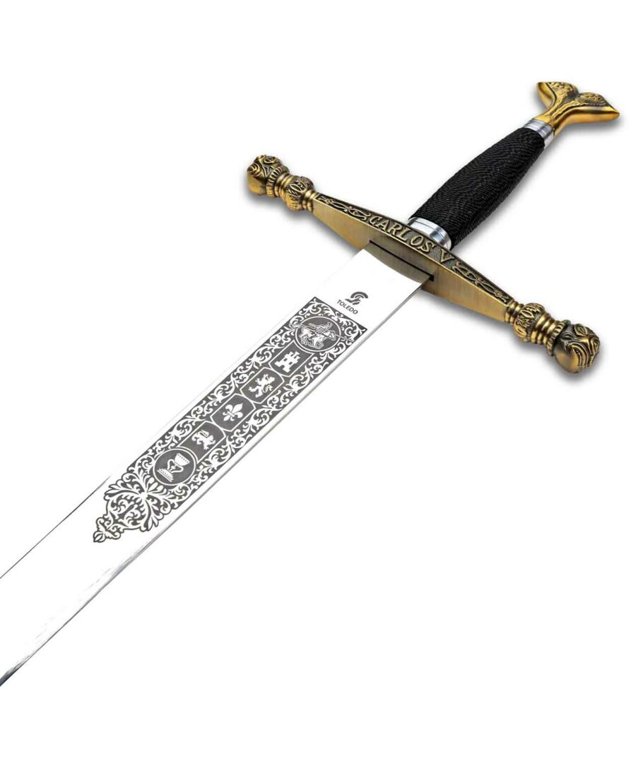 Der Griff des Schwerts Karl V