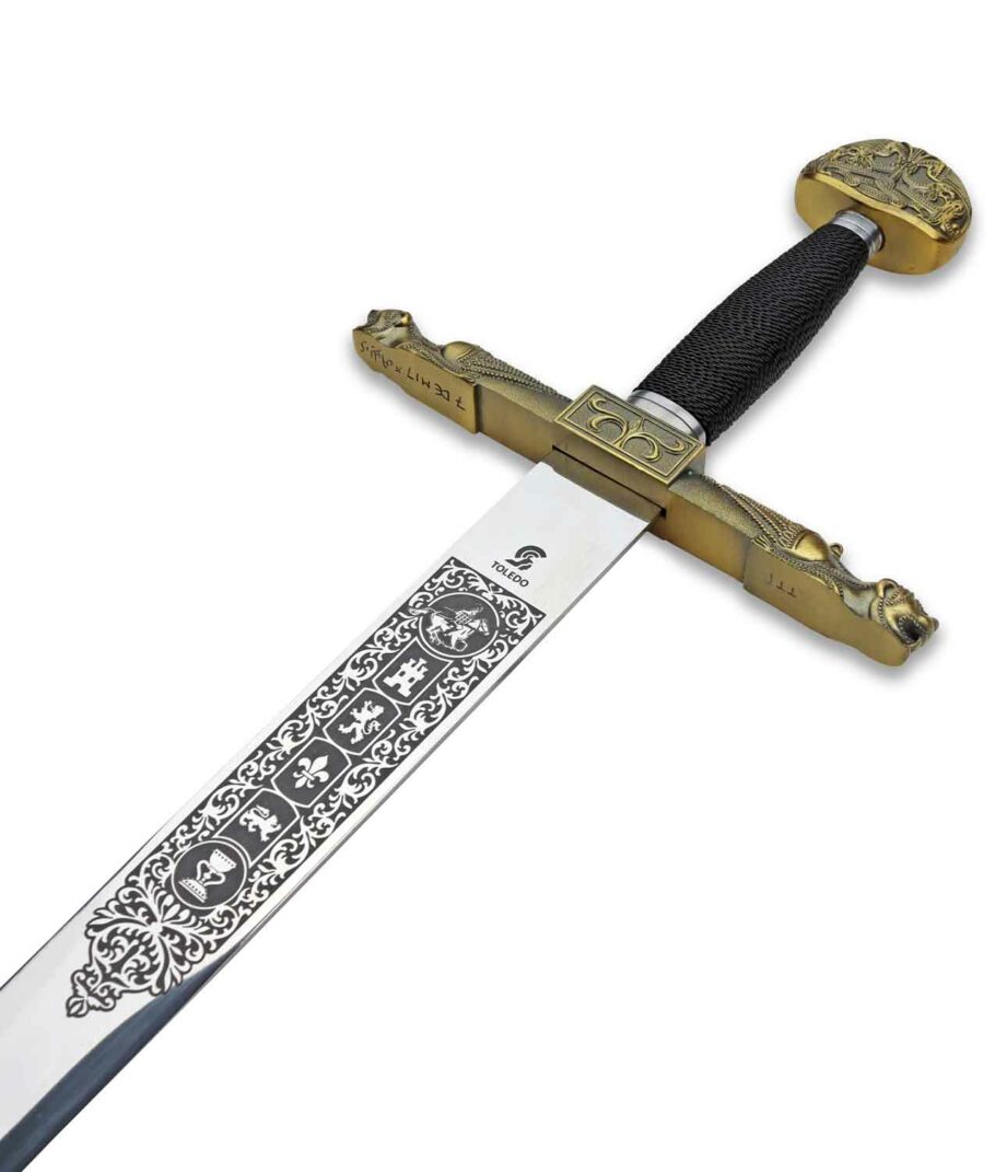Der Griff des Schwerts von Karl dem Großen der Firma Gladius