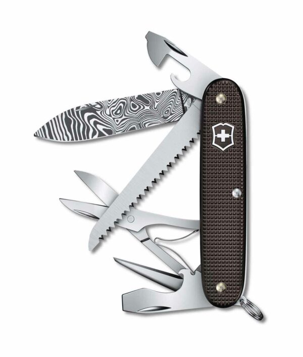 Victorinox Farmer X Alox Limited Edition 2024 komplett geöffnet von vorne